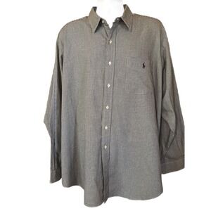 Polo Golf Ralph Lauren Lofting Men's 2 XL Black/White Houndstooth Long Sleeve